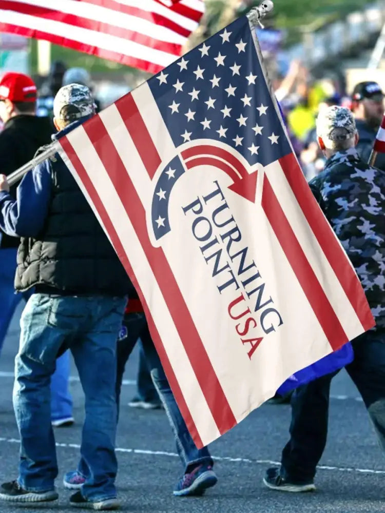 Charlie Kirk Flag 3x5 Ft - Turning Point USA RIP Charlie Kirk Pray for Charlie As picture