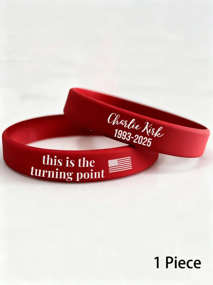 Charlie wristband (202*12*2mm) Red / ONE