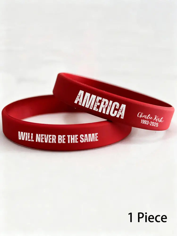 Charlie wristband (202*12*2mm) Red / ONE