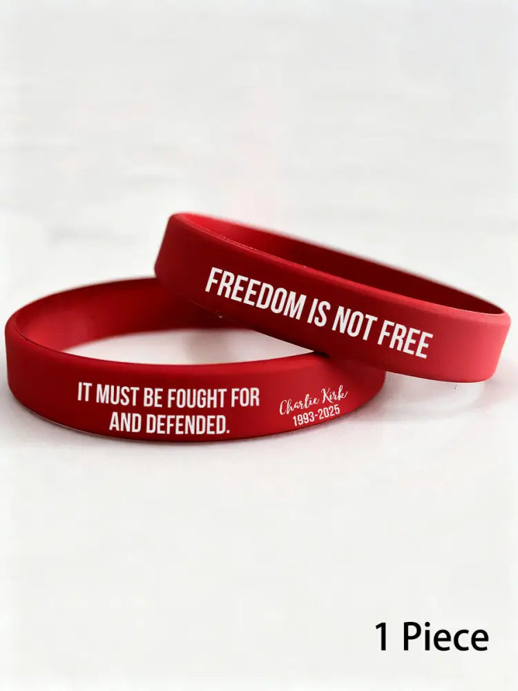 Charlie wristband (202*12*2mm) Red / ONE