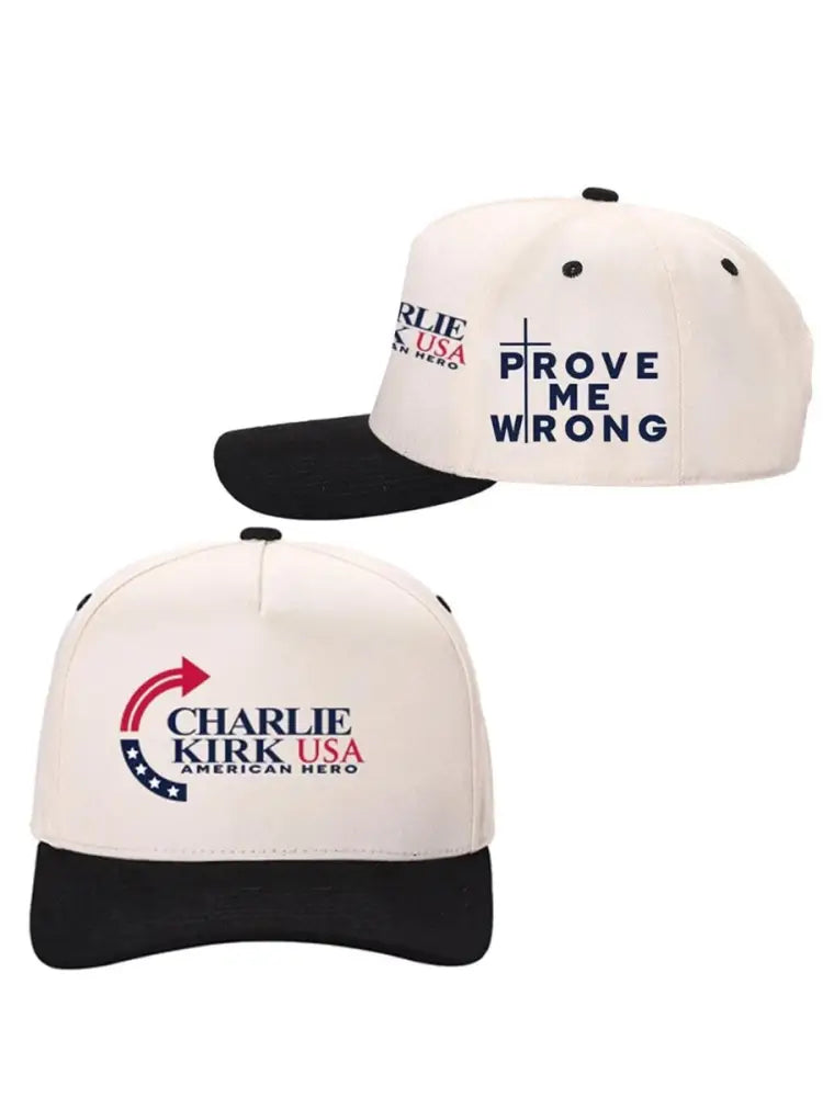 Freedom Charlie Kirk Hat Turning Point USA Baseball Cap - White,One Size As picture / ONE