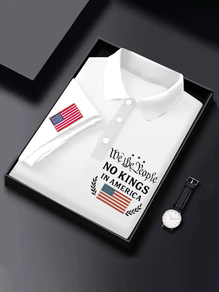 Men’s 8647 FDT Printed Casual Tops White / S