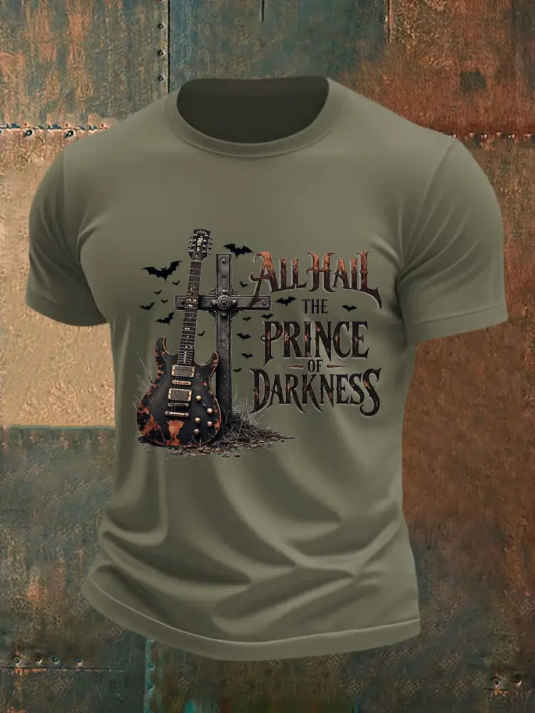Men’s All Hail Prince Of Darkness R.I.P Rock Legend Memorial Tee Army Green / S