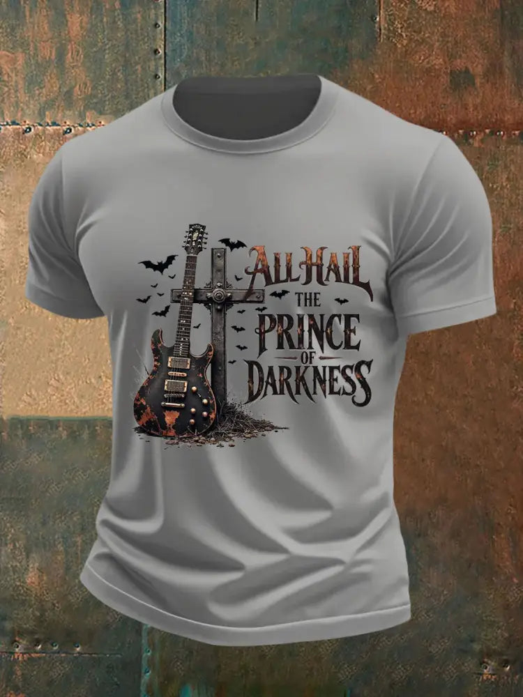Men’s All Hail Prince Of Darkness R.I.P Rock Legend Memorial Tee Light Gray / S