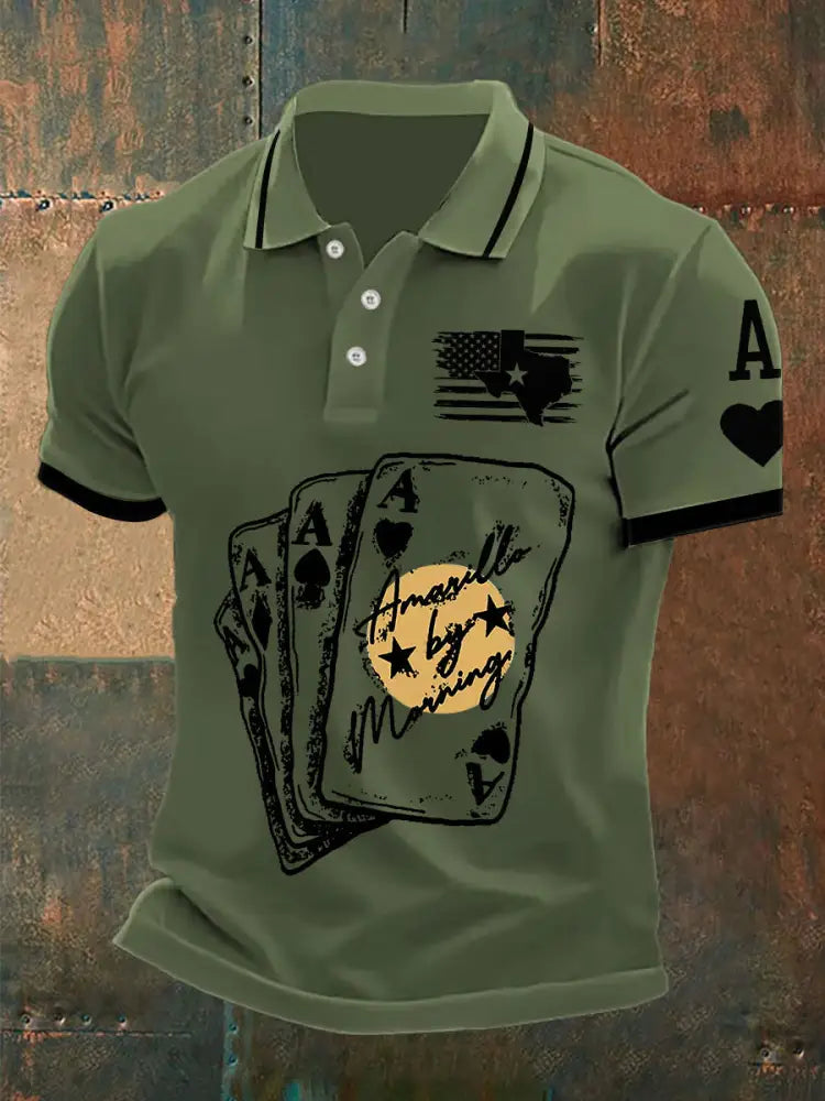 Men’s Amarillo By Morning Printed Shirt Army Green / S