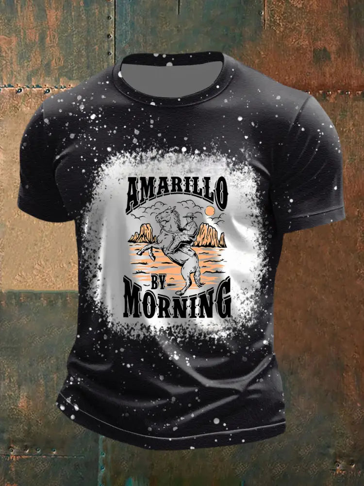 Men’s Amarillo By Morning Short-sleeved T-shirt Black / S