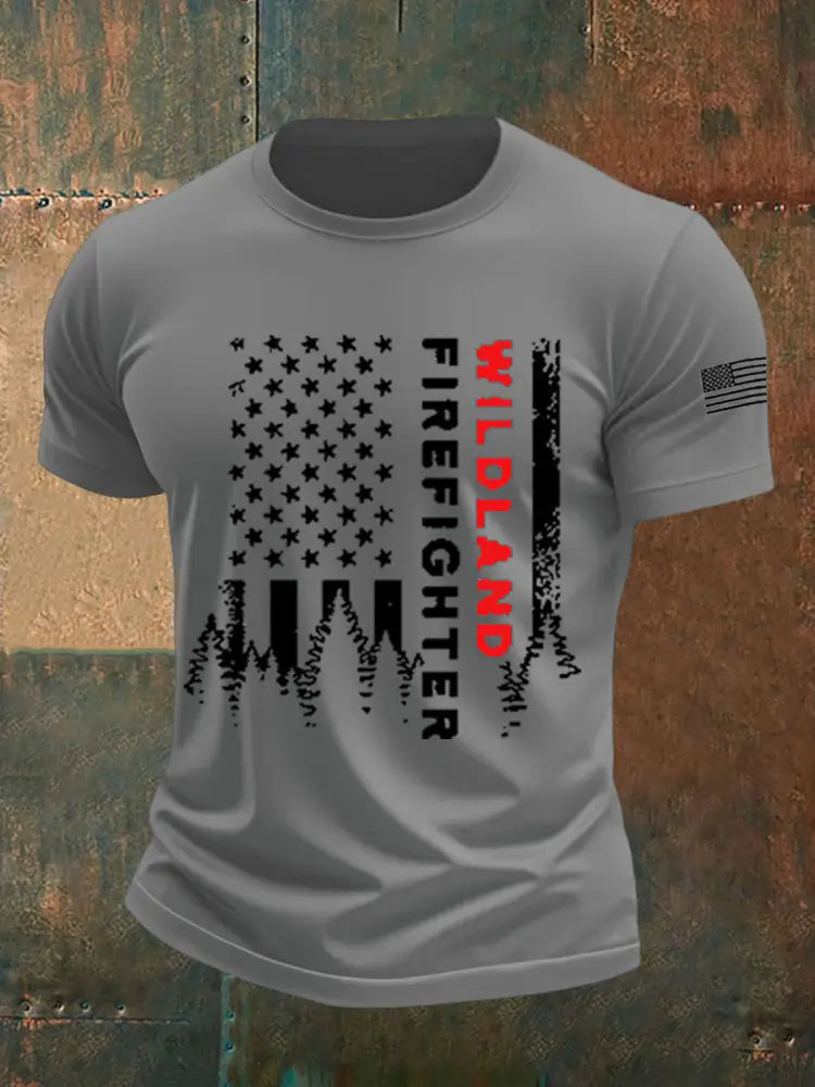 Men’s Arizona Wildfire Short-Sleeved Printed T-shirt Gray / S