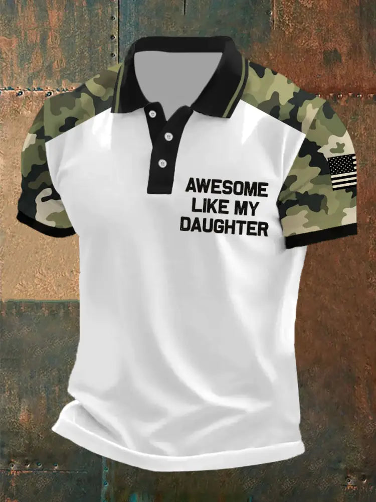 Men’s Awesome Like My Daughter tops White / S