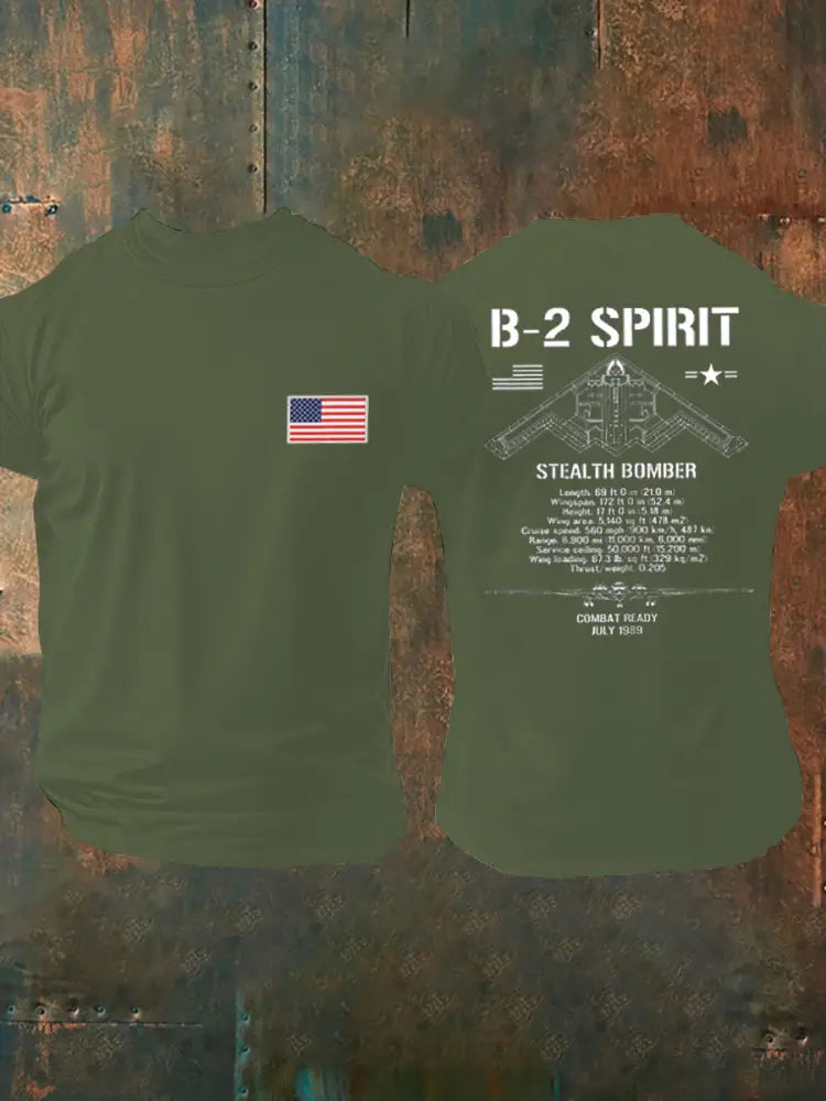 Men’s B-2 Spirit Printed T-shirt Army Green / S