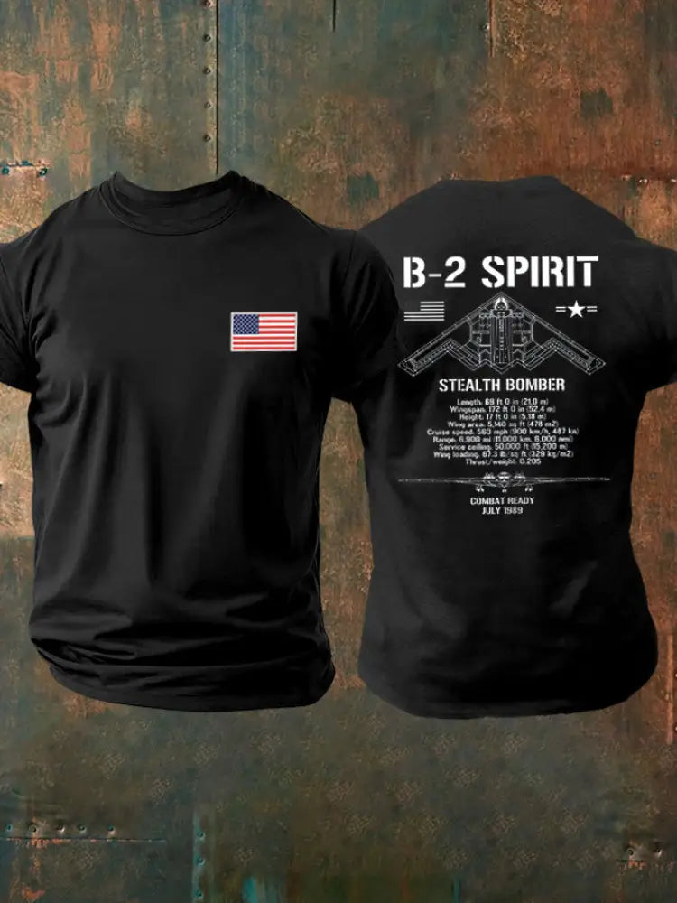Men’s B-2 Spirit Printed T-shirt Black / S