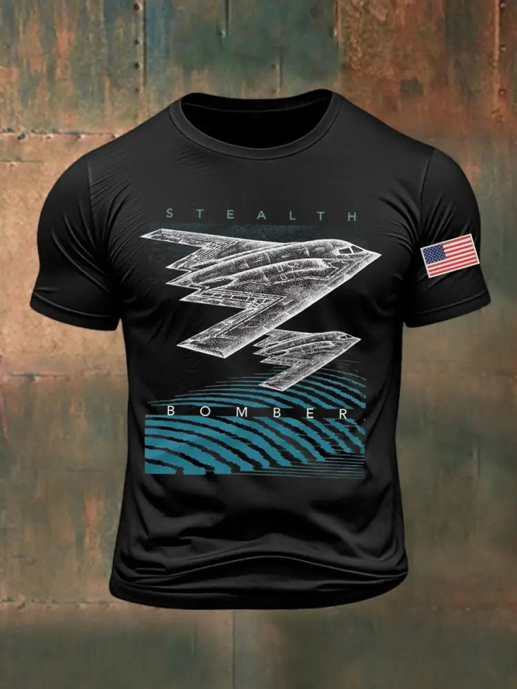 Men’s B-2 Spirit Printed T-shirt Black / S