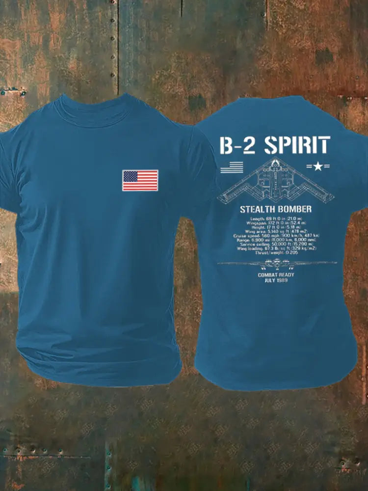 Men’s B-2 Spirit Printed T-shirt Blue / S