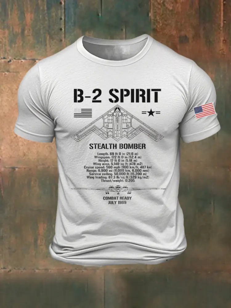Men’s B-2 Spirit Printed T-shirt White / S
