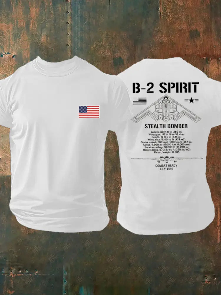 Men’s B-2 Spirit Printed T-shirt White / S
