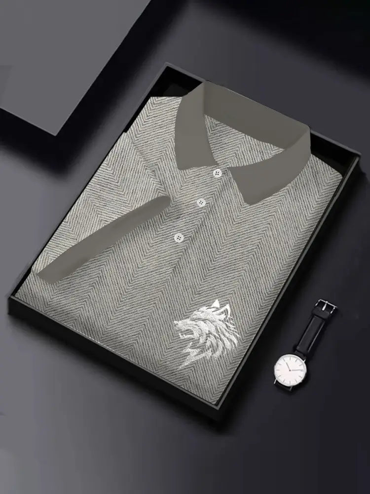Men’s Business Wolf T-shirt Beige / S