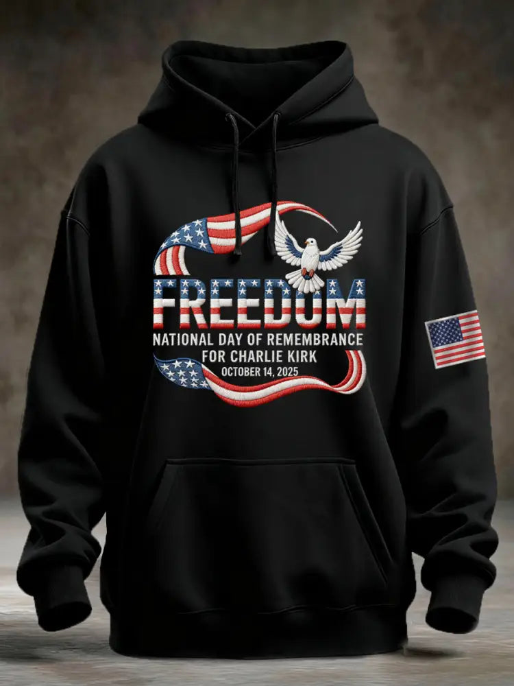 Men’s Charlie Kirk National Day Of Remembrance Hoodie Black / S