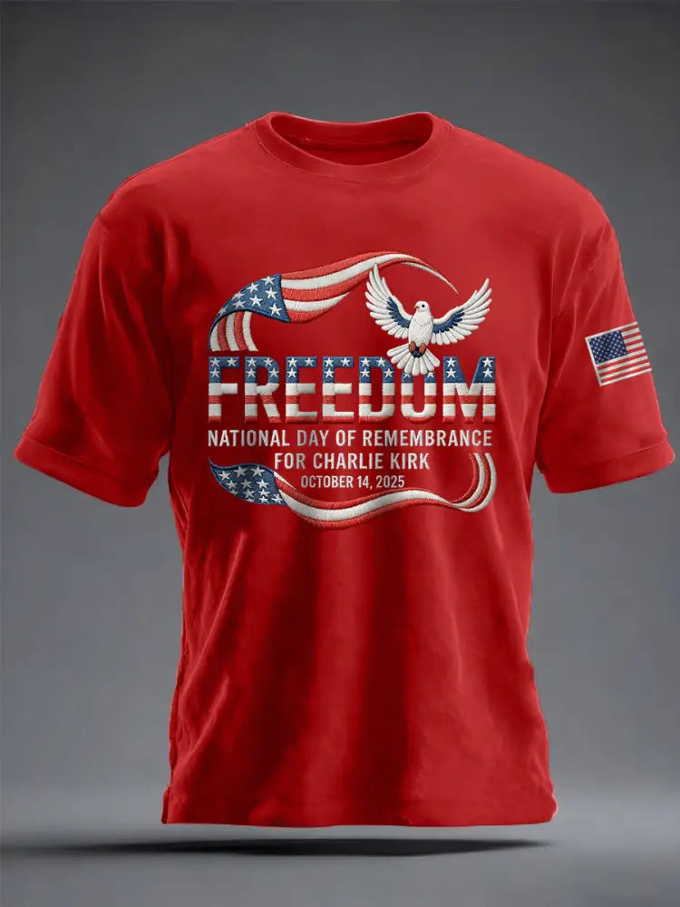 Men’s Charlie Kirk National Day Of Remembrance Tee Red / S