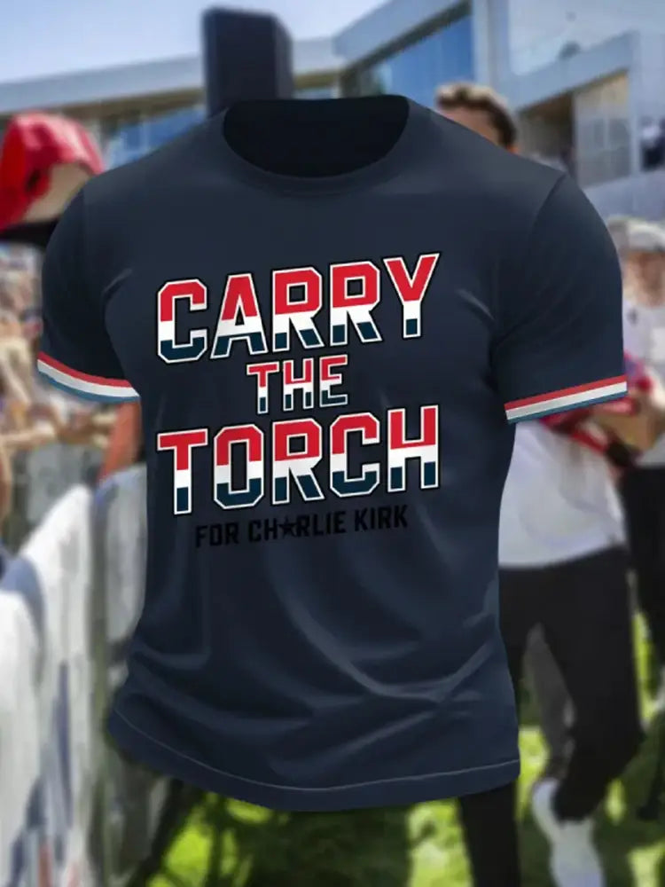 Men’s Charlie Kirk Turning Point USA Trump Commemorative T-Shirt A / S