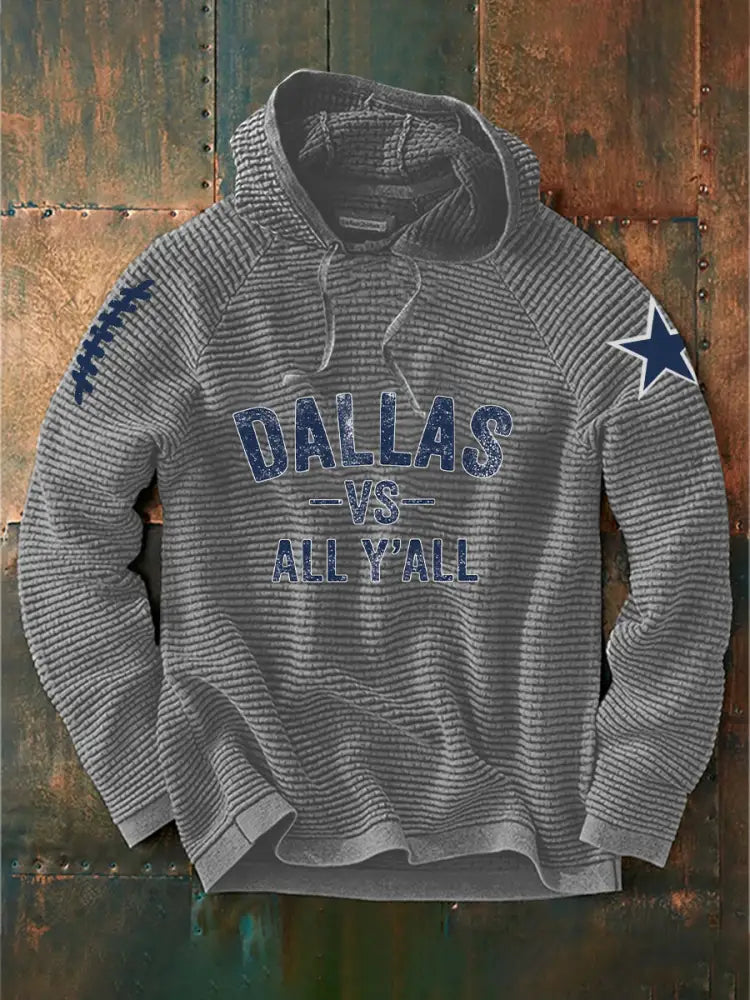 Men’s Drop-Shoulder Hoodie (No Pockets) Gray / S