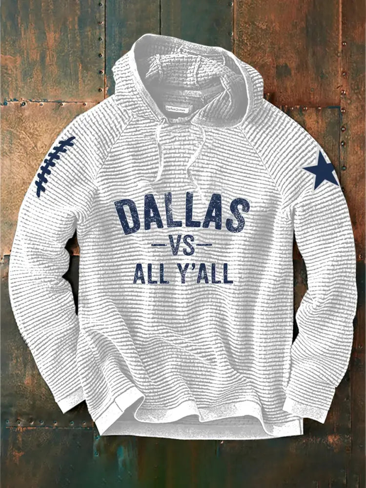 Men’s Drop-Shoulder Hoodie (No Pockets) Off-White / S