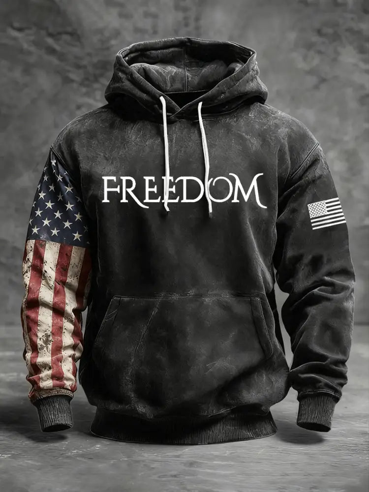 Men’s FREEDOM Hoodie Black / S