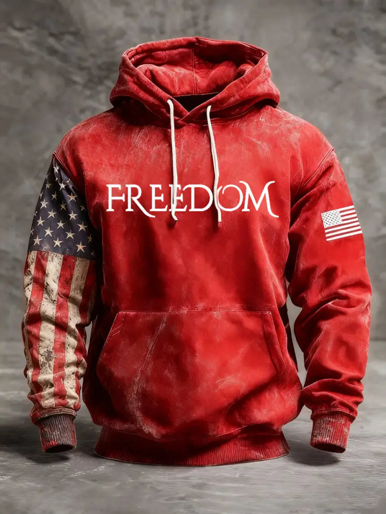 Men’s FREEDOM Hoodie Red / S