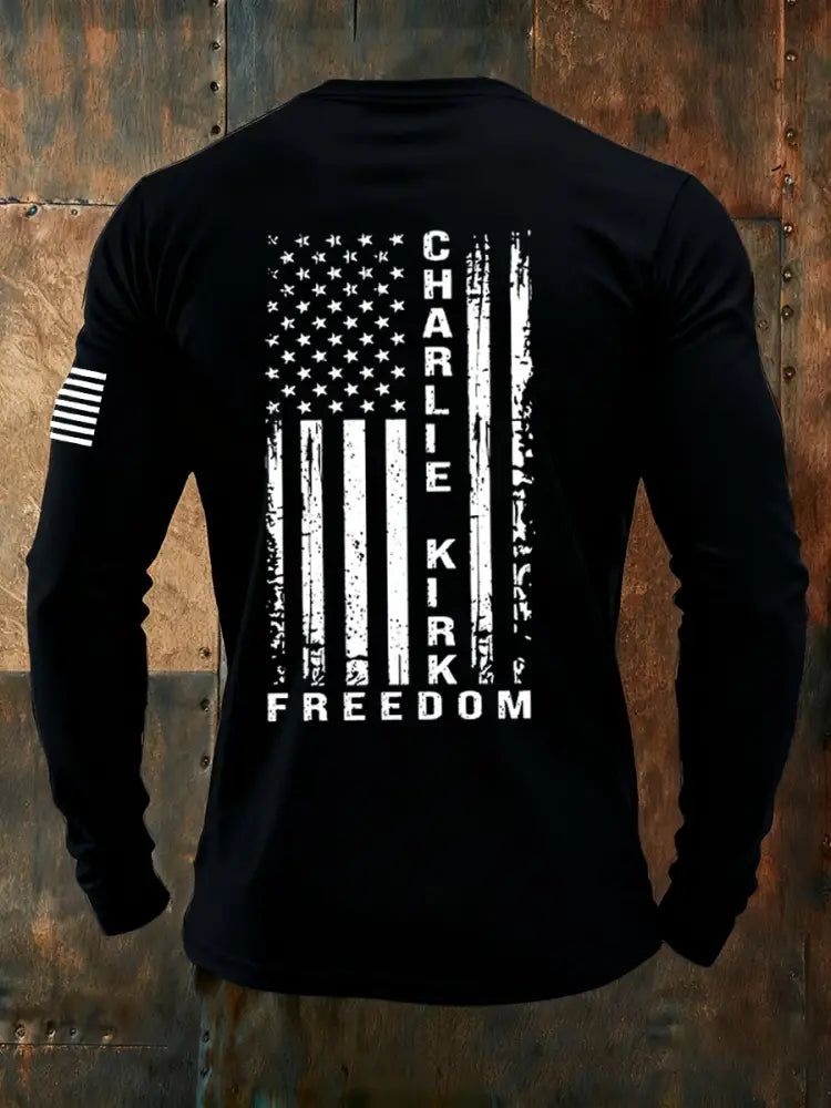 Men’s Freedom Is Not Free R.I.P Charlie Kirk Long Sleeve T-shirt