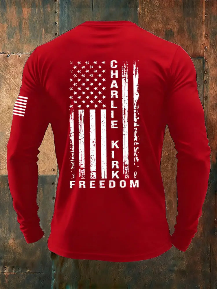 Men’s Freedom Is Not Free R.I.P Charlie Kirk Long Sleeve T-shirt