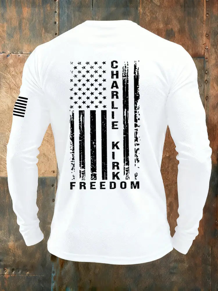 Men’s Freedom Is Not Free R.I.P Charlie Kirk Long Sleeve T-shirt