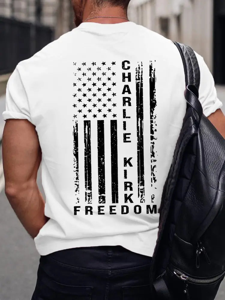 Men’s Freedom Is Not Free R.I.P Charlie Kirk Short Sleeve T-shirt