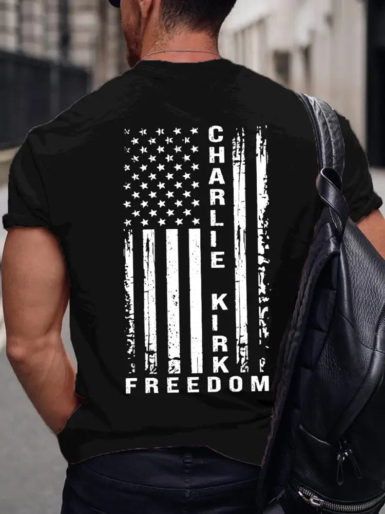 Men’s Freedom Is Not Free R.I.P Charlie Kirk Short Sleeve T-shirt