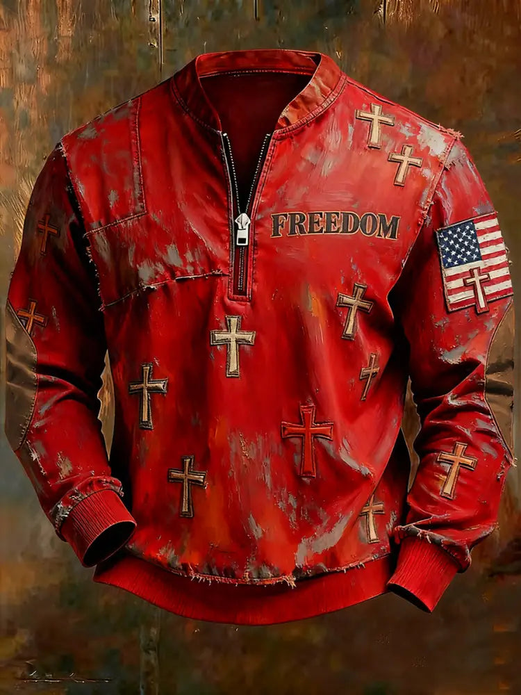 Men’s Freedom Is Not Free R.I.P Charlie Kirk Sweatshirt Red / S