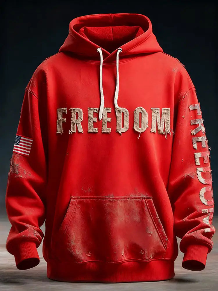 Men’s Freedom Patriot Printed Hoodie