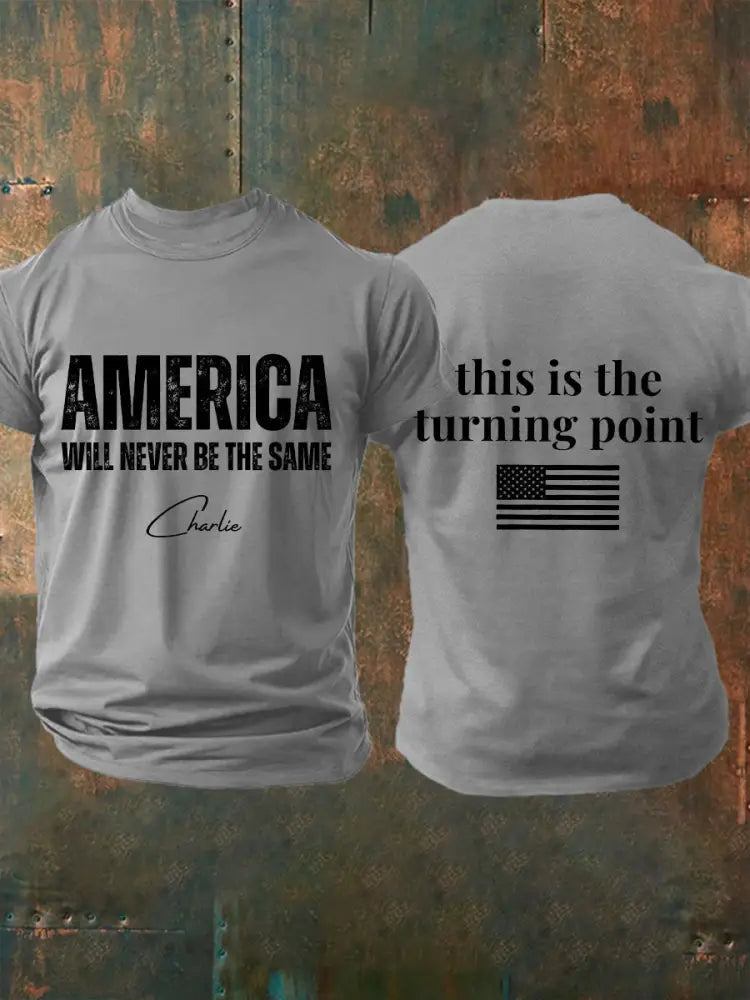 Men’s FREEDOM T-shirt Light Gray / S