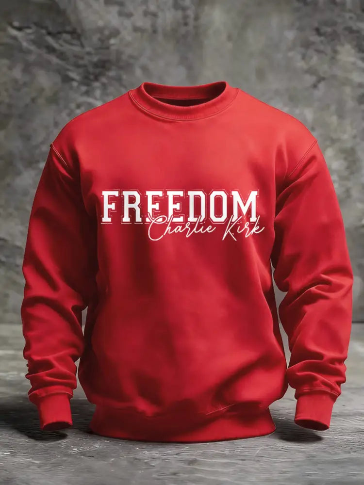 Men’s Freedom USA Flag Print Sweatshirt