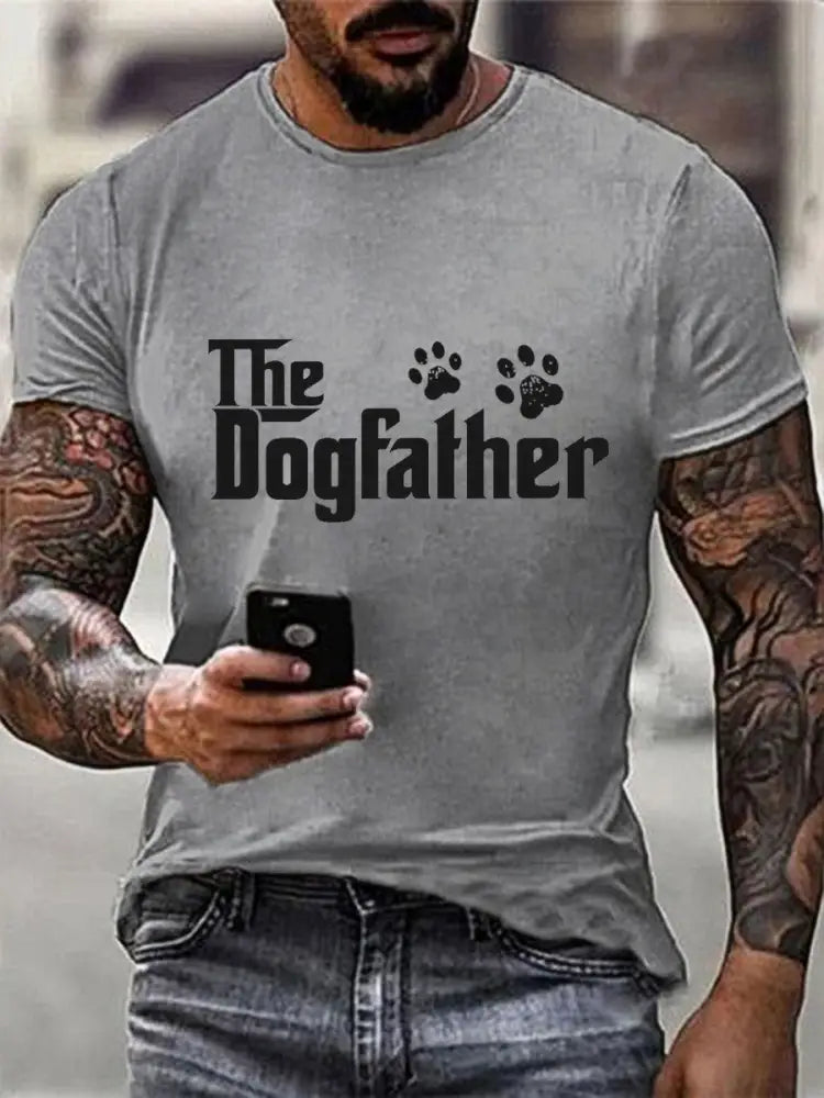 Men’s Funny Father’s Day T-shirt Light Gray / S