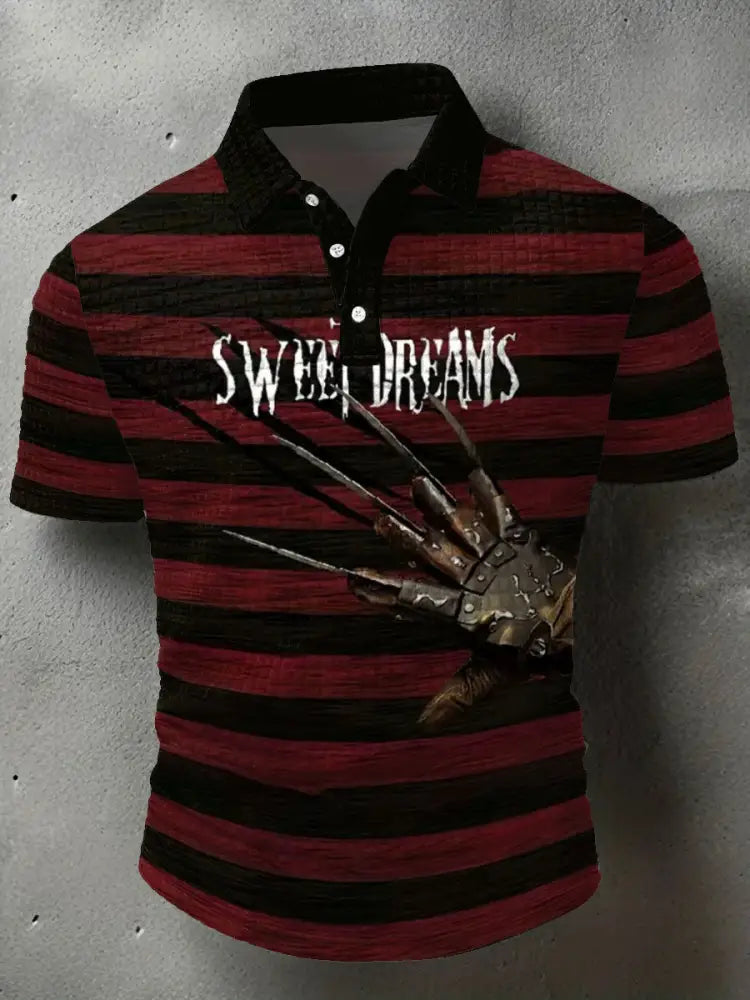Men’s Halloween Horror Nightmare Printed Casual Tops