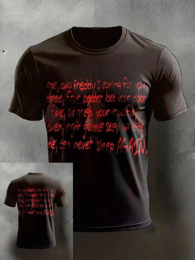 Men’s Halloween short sleeves t-shirt As picture / S