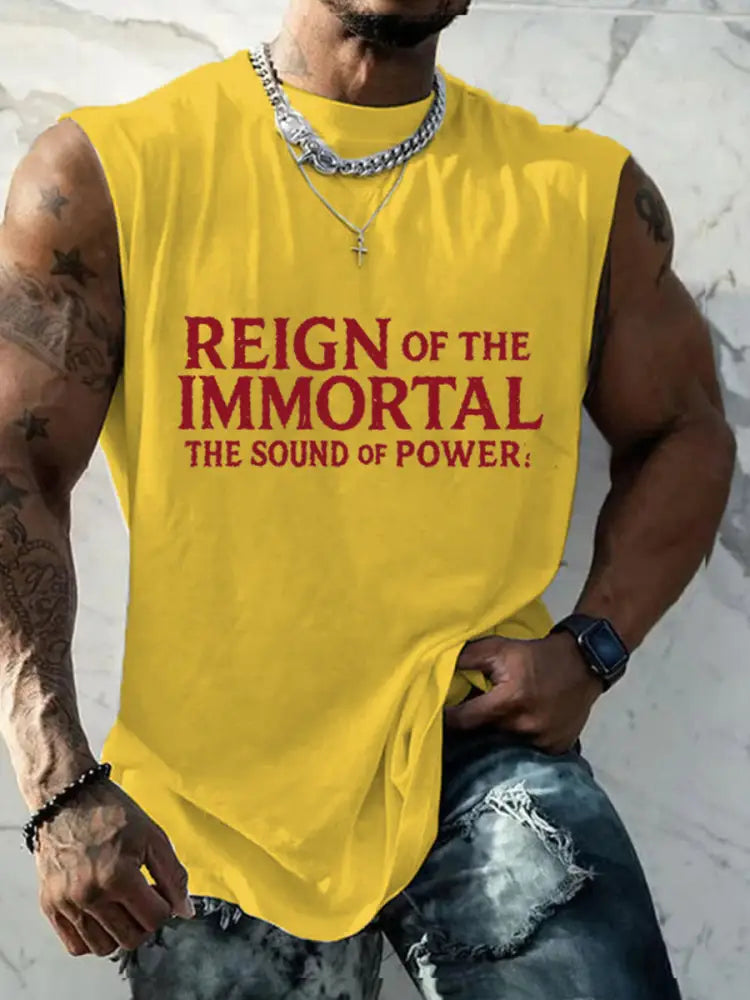 Men’s Hulk Hogan vests Yellow / S
