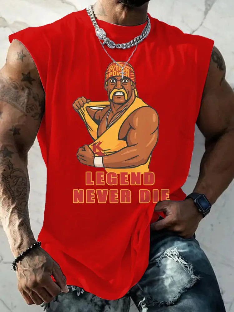 Men’s Legend Never Die!Lives Forever,Brother! Memorial Tank Top Red / S
