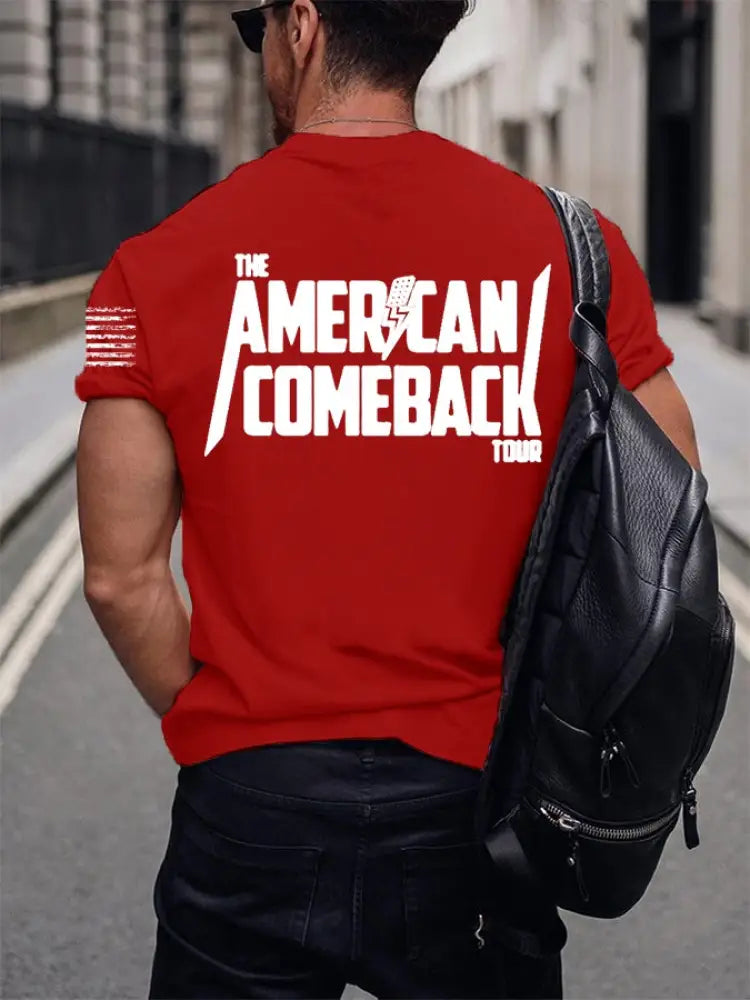 Men’s Limited Edition Charlie Kirk US Comeback Tour Shirt T-shirt