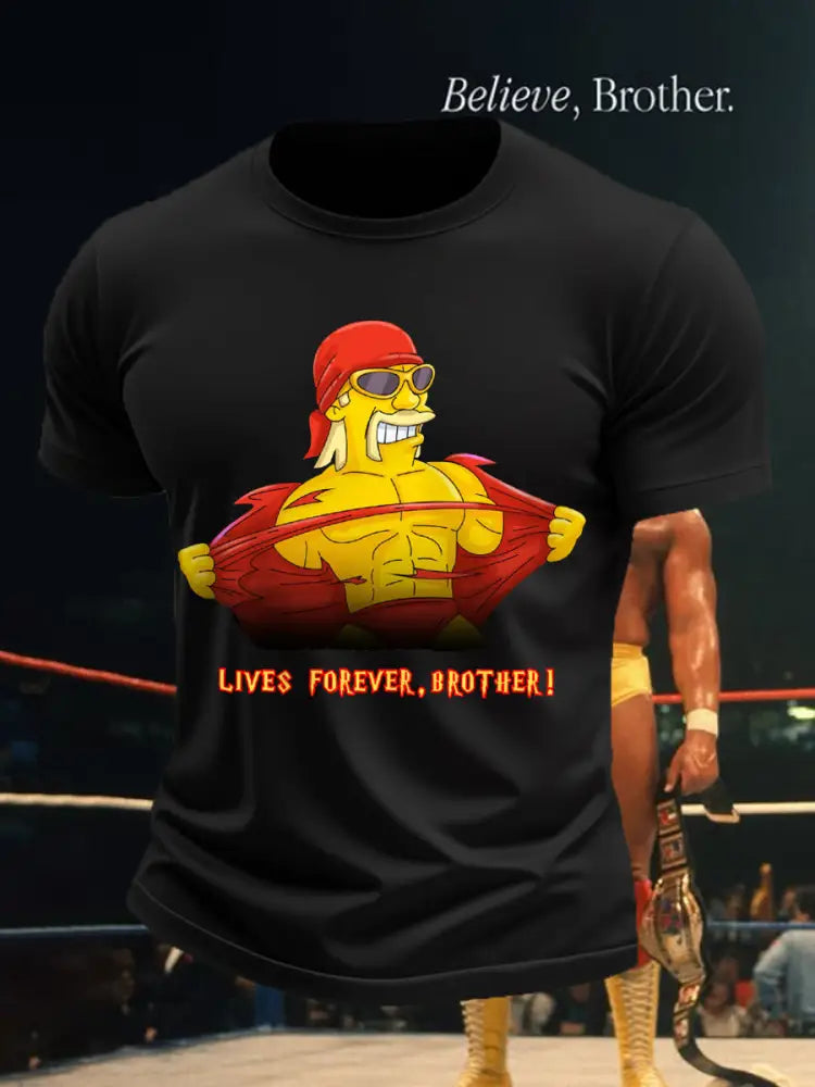Men’s Lives Forever,Brother! R.I.P Legend! Memorial Tee Black / S
