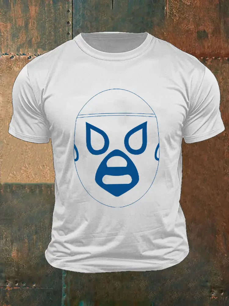 Men’s Mexican Wrestling Mask T-shirts White / S
