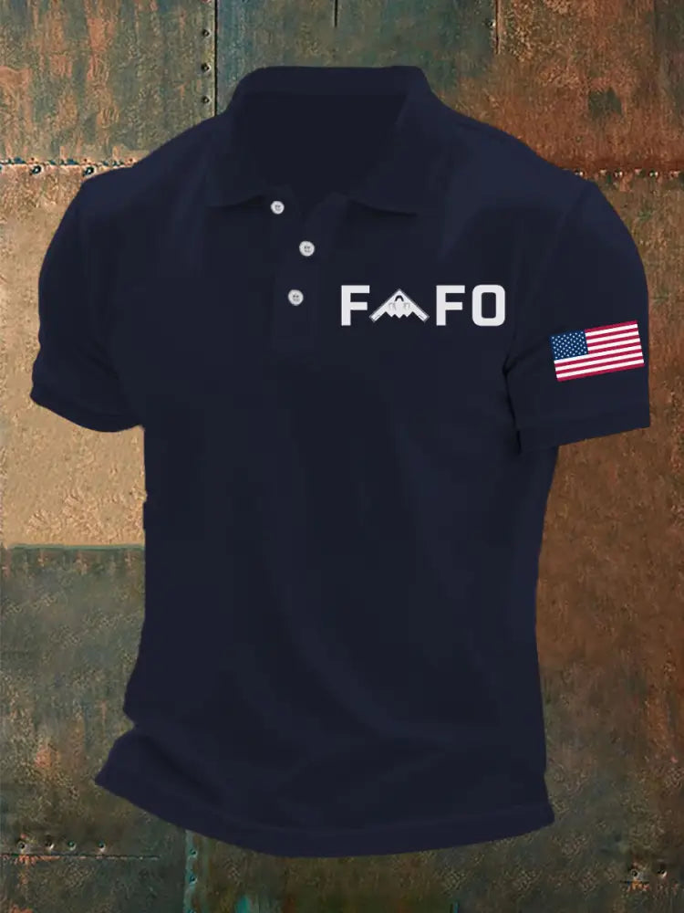 Men’s Midnight Hammer B2 FAFO Printed Shirt Navy Blue / S