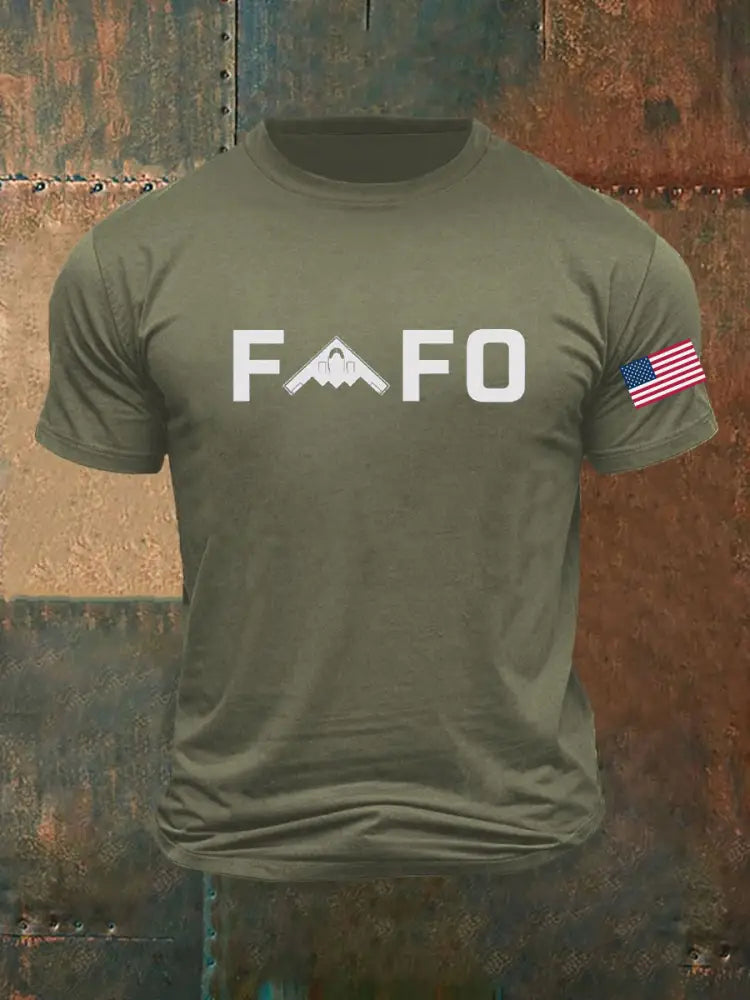 Men’s Midnight Hammer FAFO Printed T-shirt Army Green / S
