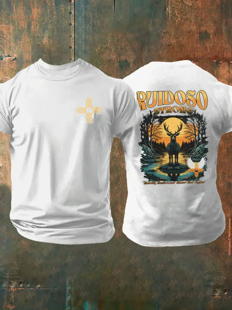 Men’s New Mexico Ruidoso Strong Short Sleeves T-shirt White / S
