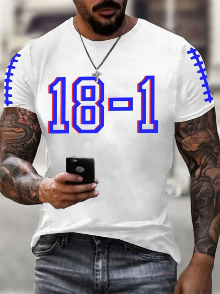 Men’s New York Football Short Sleeves T shirt White / S