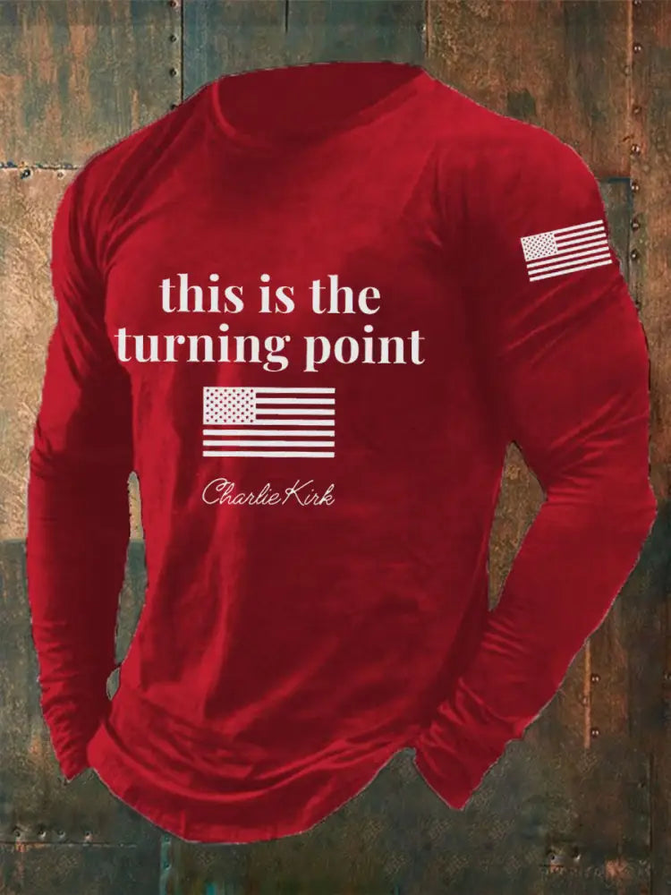 Men’s Patriot Long Sleeve T-shirt Red / S