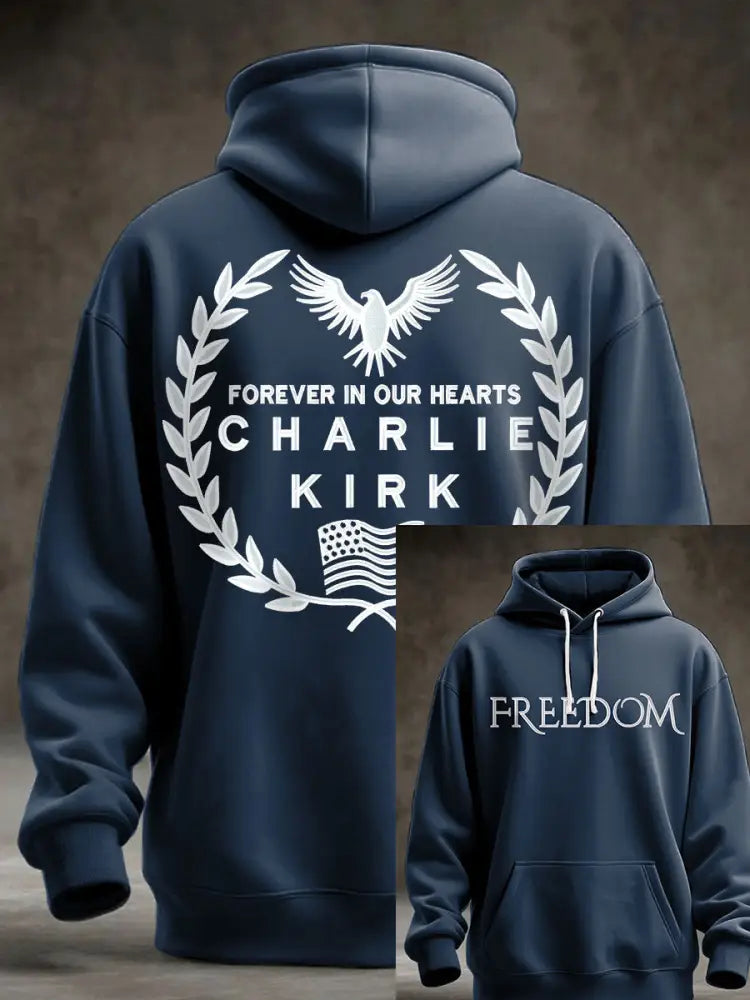 Men’s Patriotic Hoodie Navy Blue / S
