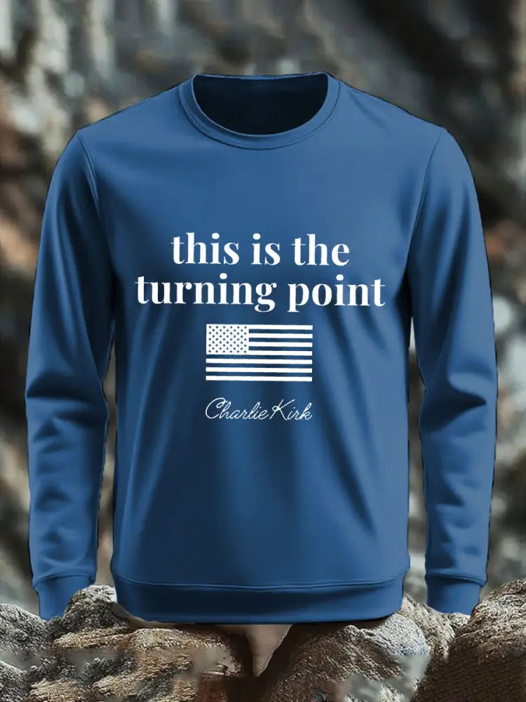 Men’s Patriotic sweater Blue / S